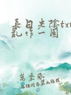 长日光阴txt乱作一团