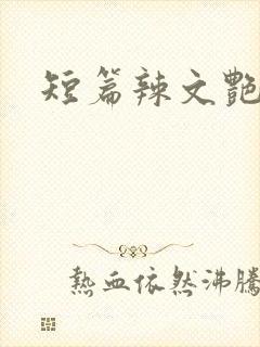 短篇辣文艳情