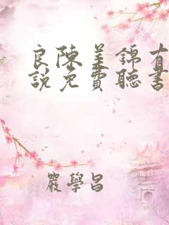 良陈美锦有声小说免费听书