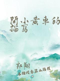 开小黄车的细腻描写
