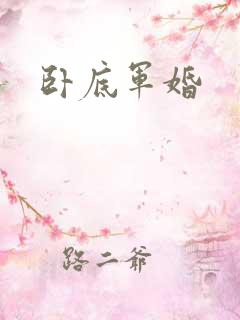 卧底军婚