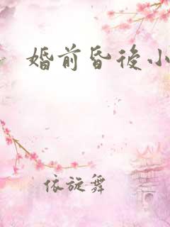 婚前昏后小说
