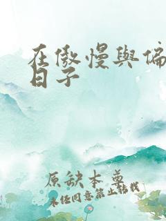 在傲慢与偏见的日子