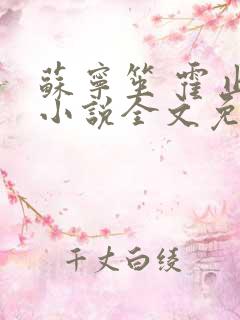 苏宁笙 霍止行小说全文免费阅读