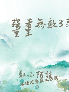 强者无敌3烈火重生