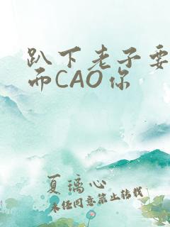 趴下老子要从后面CAO你