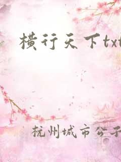 横行天下txt