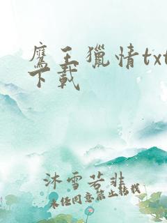 鹰王猎情txt下载