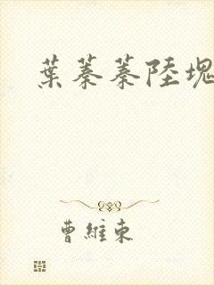 叶蓁蓁陆块