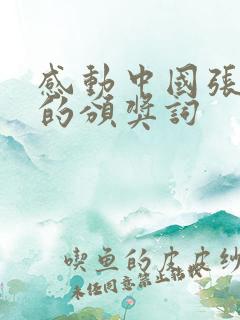 感动中国张桂梅的颁奖词