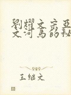 刘耀文宋亚轩车文河马的秘密河润滑油