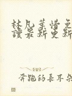 林凡叶惜免费阅读最新更新