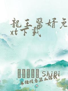 龙王医婿免费txt下载