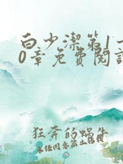 白少洁第1一40章免费阅读