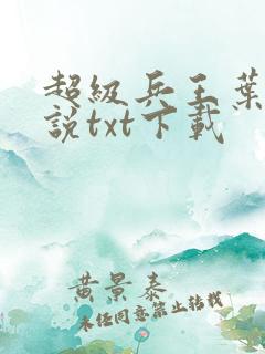 超级兵王叶谦小说txt下载