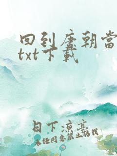 回到唐朝当皇帝txt下载