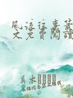 风流往事萧阳全文免费阅读最新章节