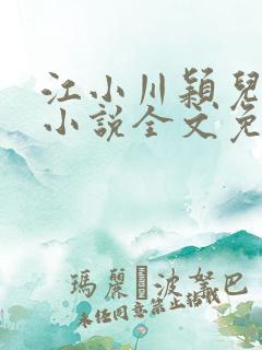 江小川颖儿穿越小说全文免费阅读