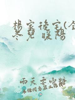 杨家后宅(全)冬儿 暖阳