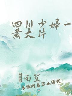 四川少妇一级特黄大片