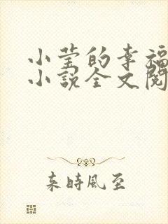 小莹的幸福生活小说全文阅读