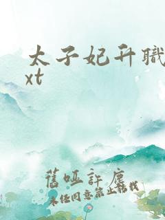 太子妃升职记txt