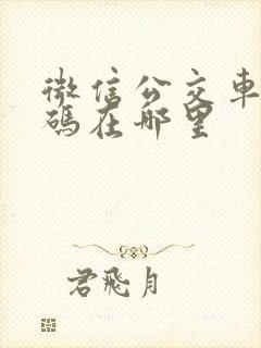 微信公交车乘车码在哪里
