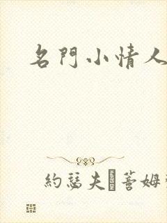 名门小情人