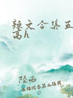 辣文合集五百篇高h