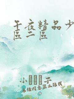 午夜精品少妇一区二区