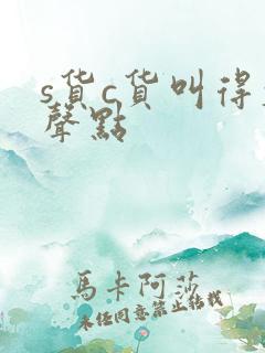 s货c货叫得大声点