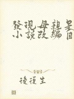 发现母亲是小姐小说改编自哪部小说