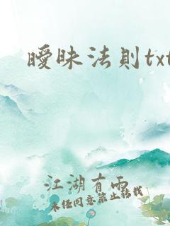 暧昧法则txt