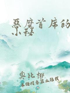恶魔首席的贴身小秘
