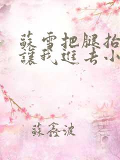 苏雪把腿抬起来让我进去小说