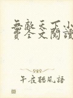 无敌天下小说免费全文阅读一