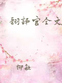 翻译官全文阅读