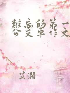 难忘的第一次坐公交车作文