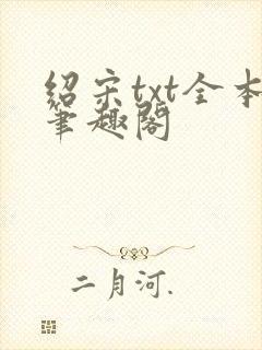 绍宋txt全本笔趣阁