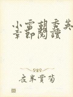 小雷胡秀英全部章节阅读