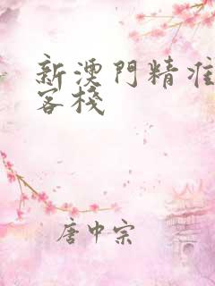 新澳门精准龙门客栈