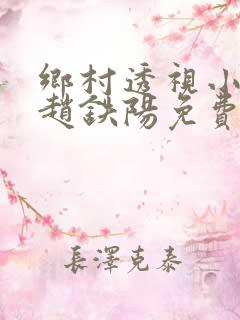 乡村透视小神医赵铁阳免费阅读下载