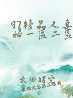 97精品人妻少妇一区二区