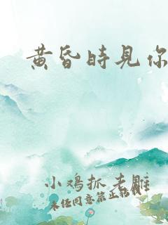 黄昏时见你