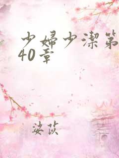 少妇少洁第1一40章