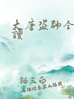 大唐盗帅全文阅读