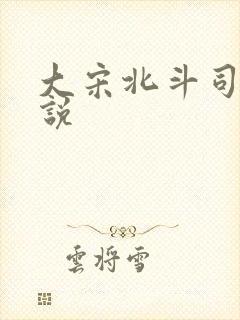 大宋北斗司 小说