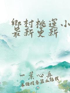 乡村桃运小神医最新更新