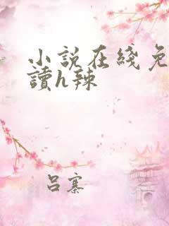 小说在线免费阅读h辣