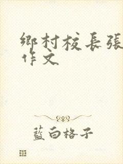 乡村校长张桂梅作文